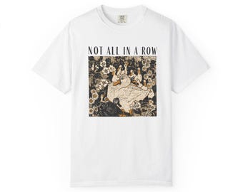 Not All in a Row duck illustration T-shirt | vintage floral art