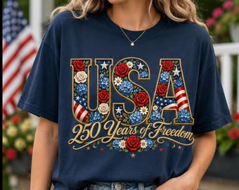 USA 250 jede farbene Grafik | Freiheitsfeier PNG (Digital Download), ausgezeichnetes Geschenk!