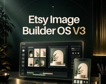 Etsy Image Builder OS V3 | Listing Planner, Hero Shot, Gallery & Video Tool (Digital Download)