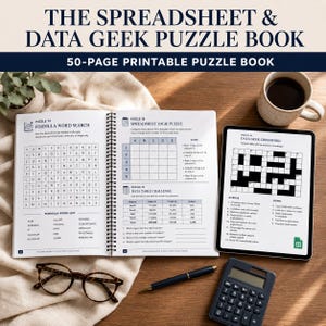Kalkylblad Data Geek Pusselbok | Excel, Kalkylblad, Chiffer, Sudoku (PDF)