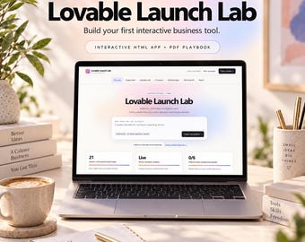 Lovable Launch Lab: No-Code App Builder Course (Interactive HTML + PDF)