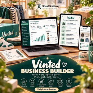 Vinted Business Builder App | Reseller Inventory, Listing Planner, Sales & Dispatch Tracker | Offline HTML Digital Download