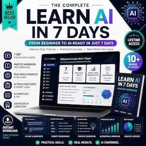Die KI in 7 Tagen Kurs | Anfänger ChatGPT Claude Gemini Guide