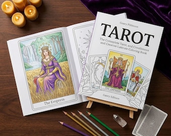 Tarot Major Arcana Colouring Book for Adults – Printable PDF with Symbolism Stories