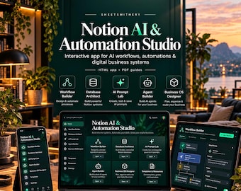 Interactive Notion Automation Course & App for Business Workflows