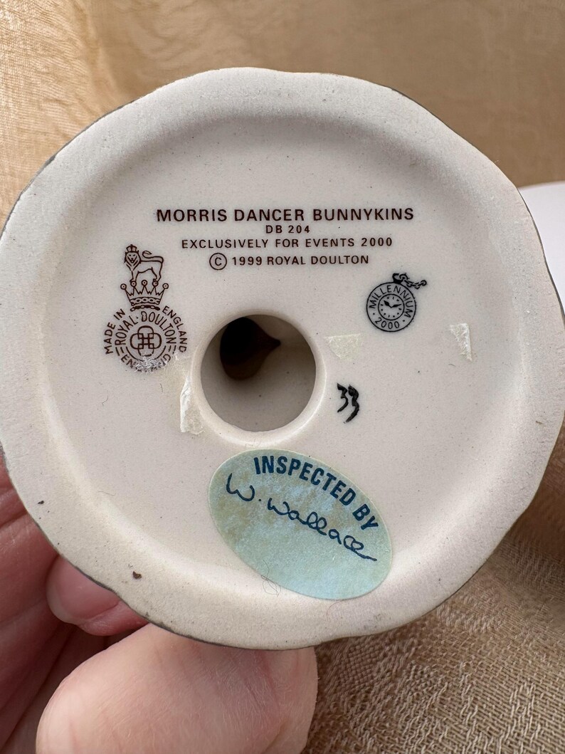 Morris Dancer Bunnykins DB204 Royal Doulton | Vintage Rabbit Dancer ...