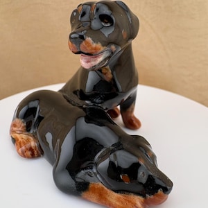 Beswick China Black Dog - Etsy