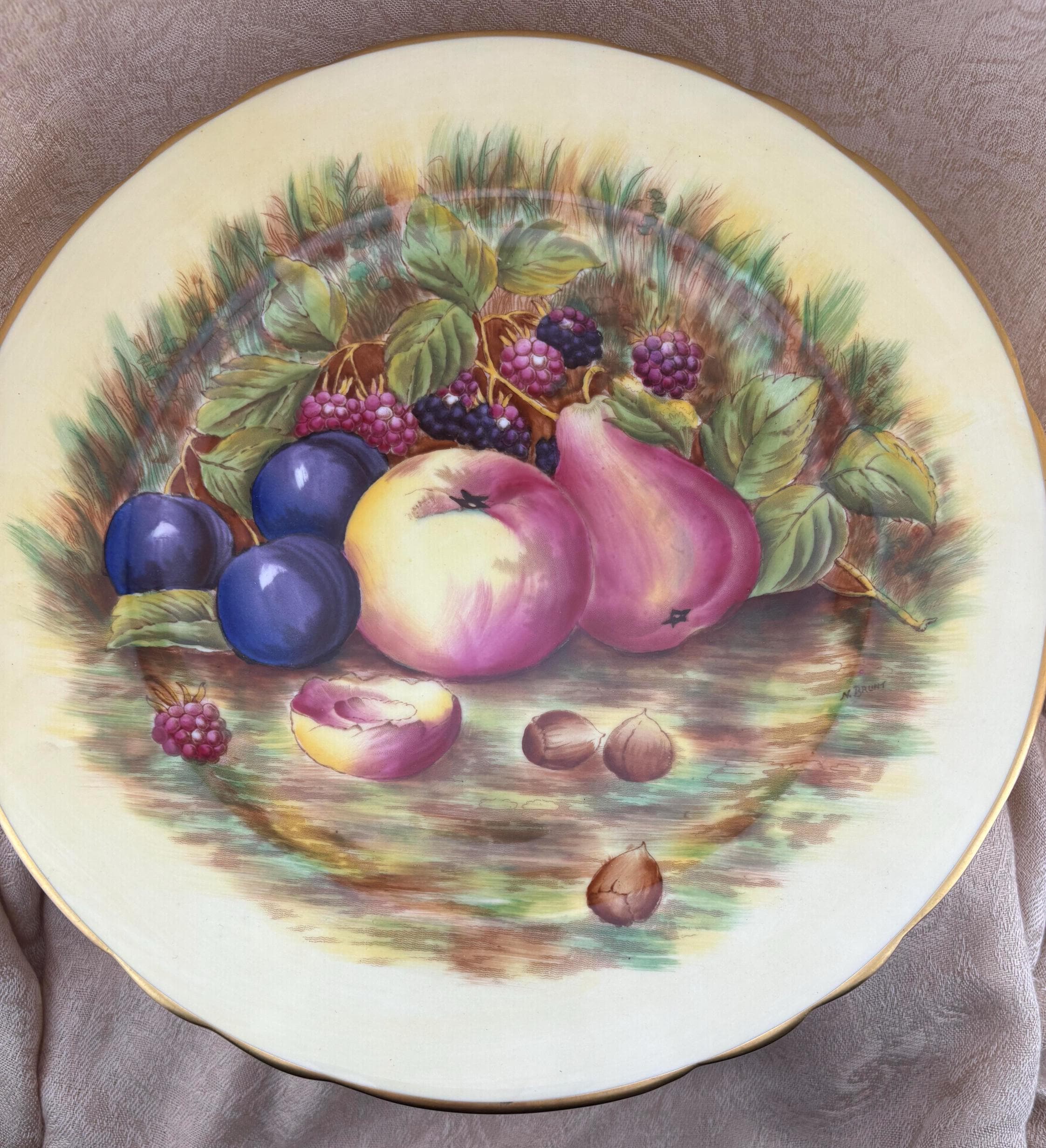Aynsley Orchard Gold Fruit - Etsy