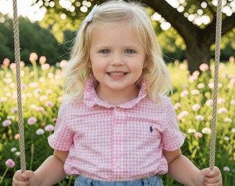 Girls Ralph Lauren Button Down Shirt | Classic Cotton Shirt | Timeless Children's Wardrobe | Preppy Style