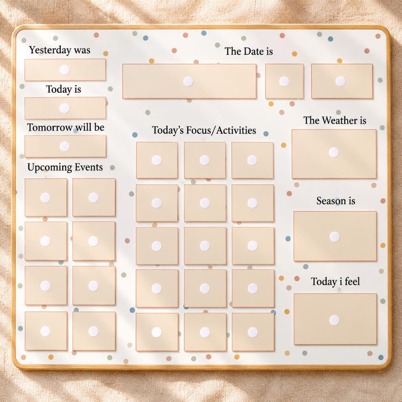 Editable Perpetual Calendar Kids Chore Chart Visual Calendar Routine ...