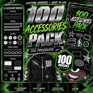 100 Procreate Accessories-borstar
