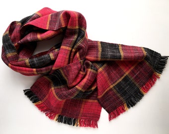 CLEARANCE - Loyalty - Handwoven Plaiding Scarf - Merino, Silk, Cashmere, Nylon