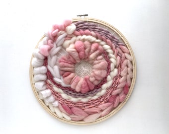 CLEARANCE - Blossom Large - Circular Hand Woven Wall Hanging