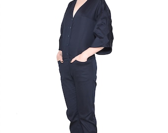 Braided sleeves jumpsuit