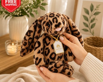 Jellycat Cobblehop Leopard Print Bunny Plush Toy | Soft Stuffed Animal Rabbit | Brand New