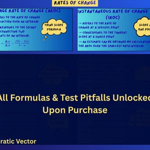 Calculus Rates of Change Cheat Sheet | Grade 12 & First Year University Calc | Calc Notes | Guided Hints Math Study Guide | PDF | LaTeX