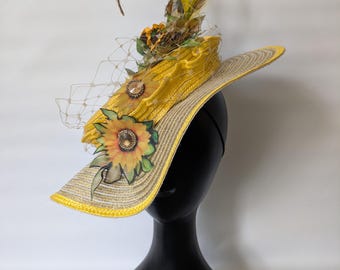 Yellow Sun Flower hat