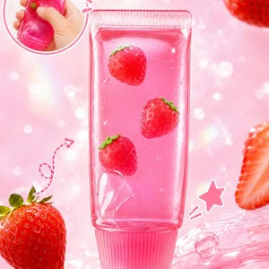 Dentifrice à la fraise à remontée lente et souple