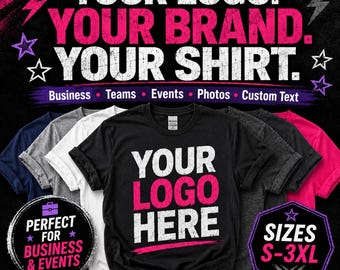 Camiseta con logotipo personalizado para empresas, ropa para eventos de equipos de trabajo.