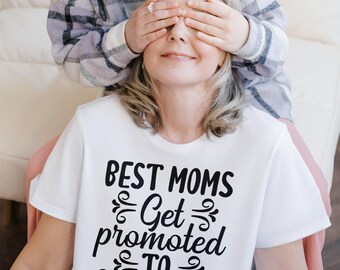 Camiseta "Ascendido a abuela": Camiseta de anuncio de mamá para abuela