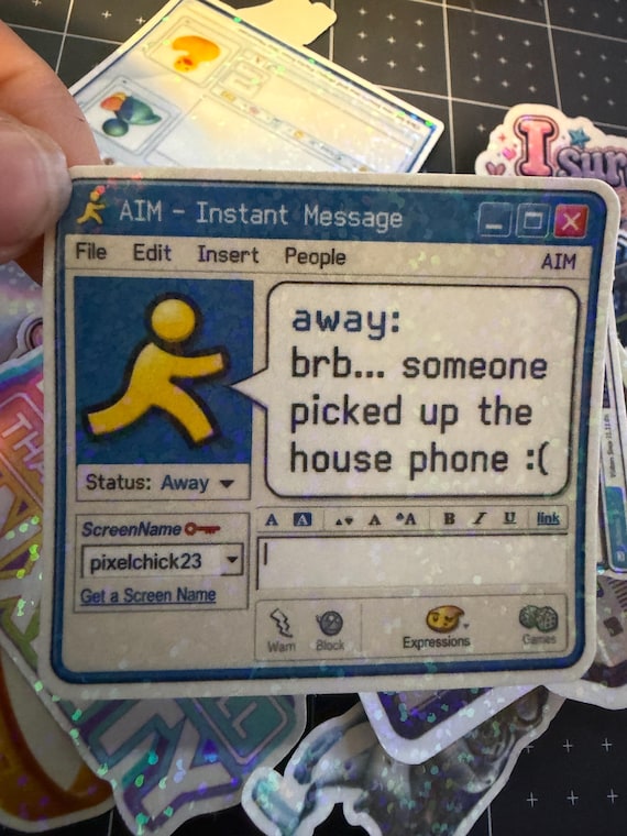 2000s Nostalgia Holographic Stickers | Y2K Internet, Pop Culture, Mall Girl Vinyl (30 Pack)
