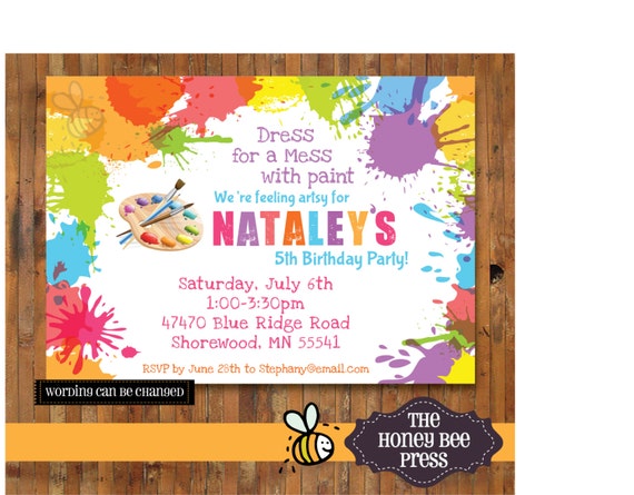 Art Invitation Templates 4