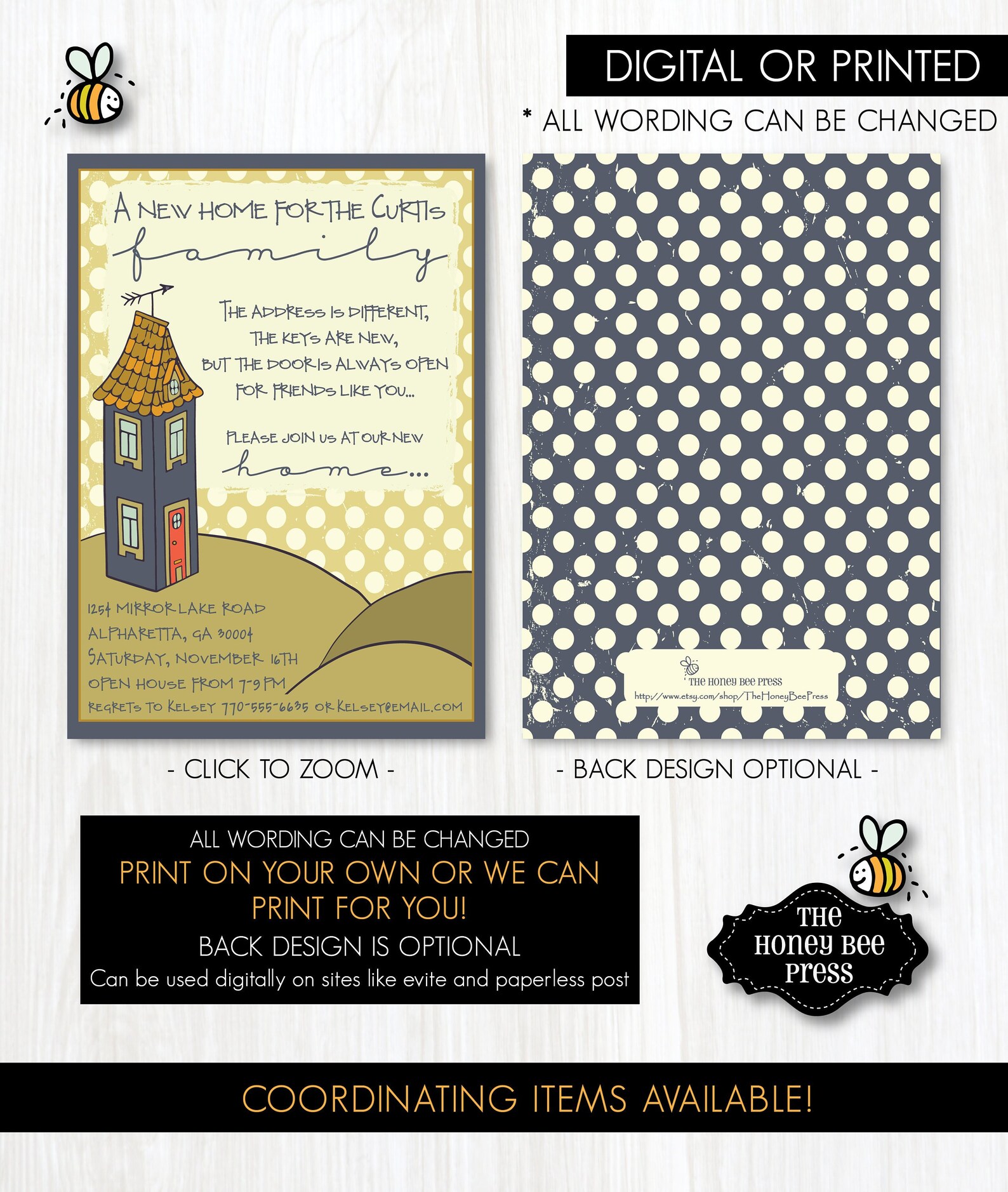 New Home Open House invitation Housewarming Party invitation | Etsy