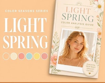 Light Spring Color Palette + Capsule Wardrobe | Color Season PDF Printable Women