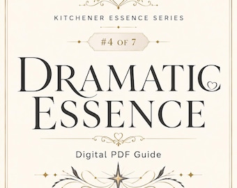 Dramatic Kitchener Essence Style Guide | Dark Edgy Identity PDF (Digital Download)