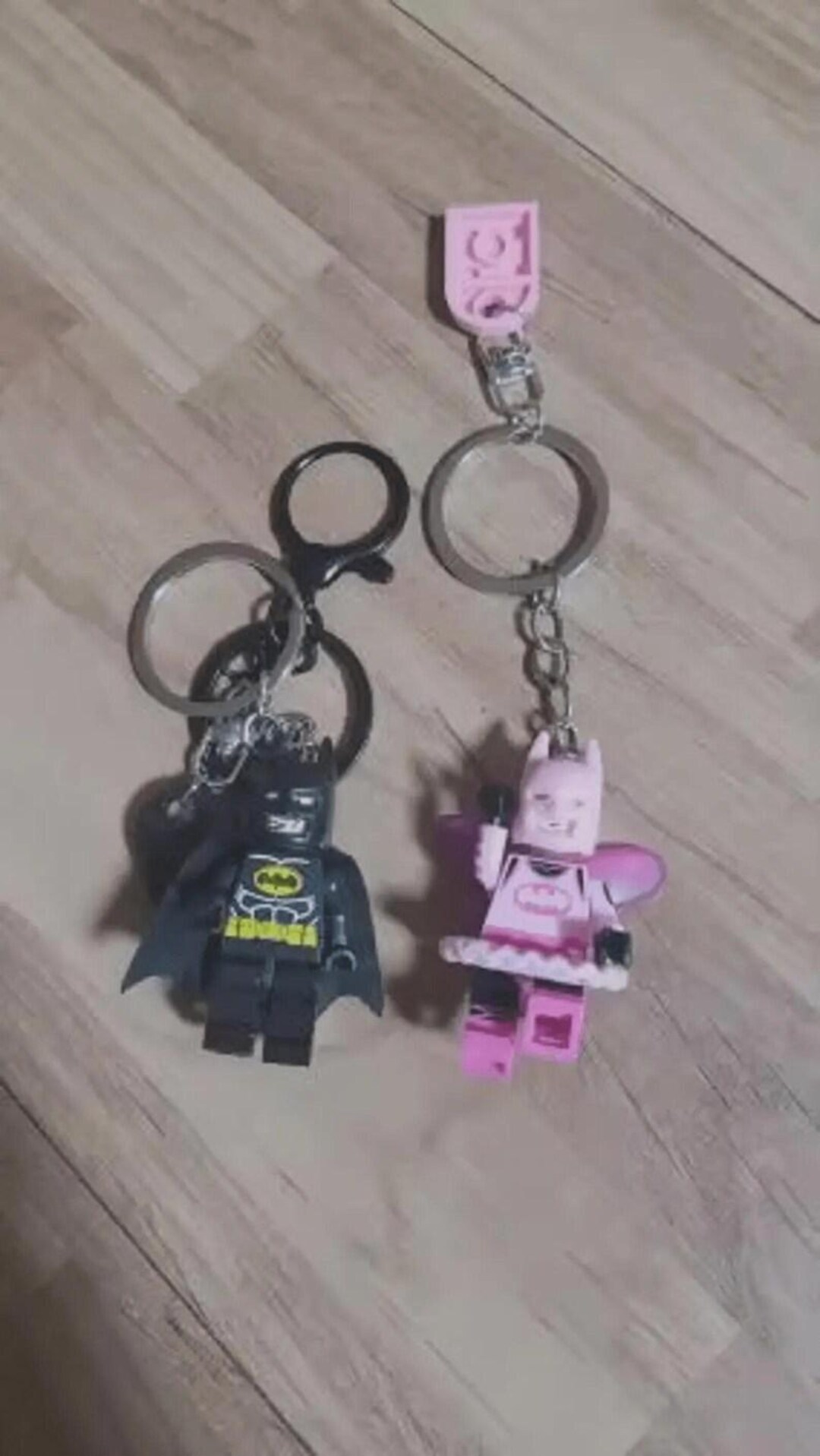 Batman Couples Keychain – Handmade Cute Superhero Figurines, Romantic ...