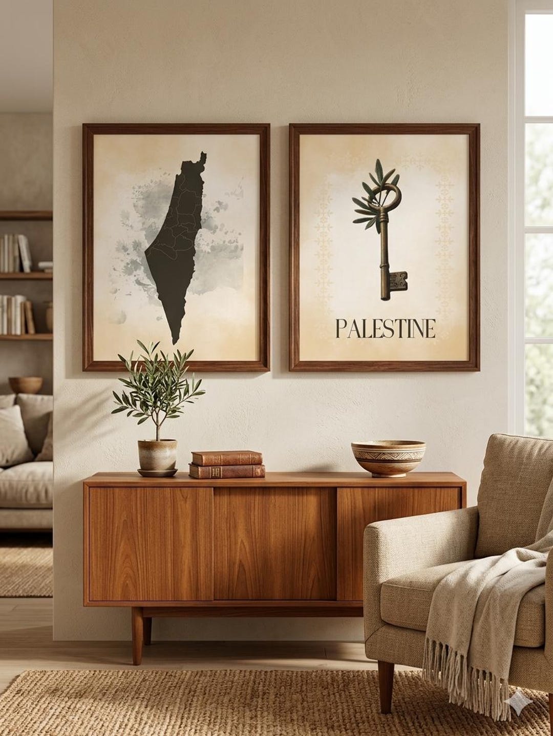 Palestinian Key Drawing Palestine Map Heritage Key Art Set, Olive Branch Symbolism, Vintage ...