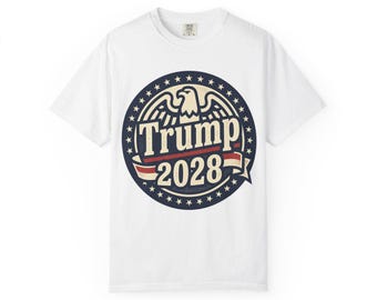 Trump 2028 Eagle Emblem T-Shirt | Patriotic Campaign Logo Tee