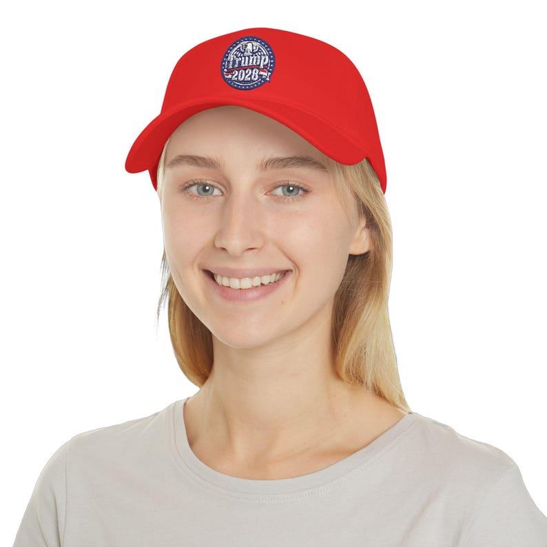 Trump 2028 Patch Baseball Cap | Political Red Hat image 6