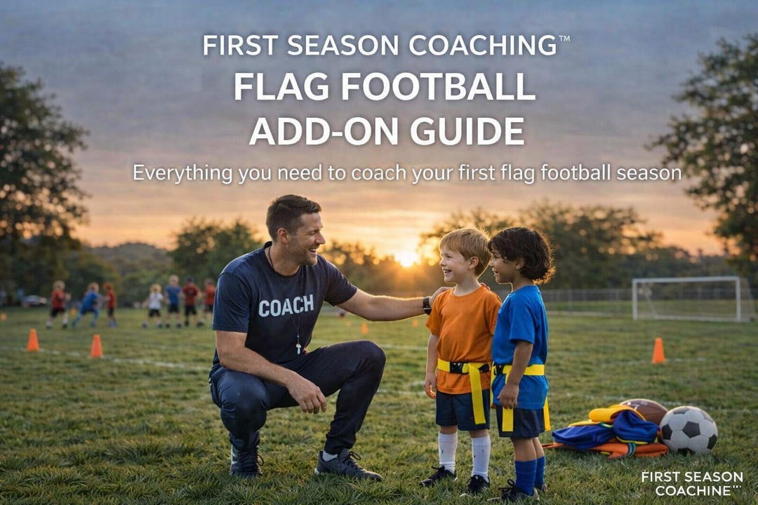 Flag Football Coach Guide | Beginner Parent Volunteer Coach | Flag ...