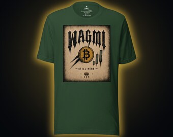 WAGMI Crypto T-Shirt - We're All Gonna Make It Tee | Bitcoin Web3 Holder Gift | Bull Run Degen Streetwear | CryptoNight Mafia