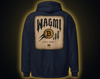 WAGMI Crypto Hoodie - We're All Gonna Make It Sweatshirt | Bitcoin Web3 Holder Gift | Bull Run Degen Streetwear | CryptoNight Mafia