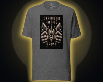 Diamond Hands Crypto T-Shirt - Held Through Every Dip Tee | Bitcoin Trader Holder Gift | Web3 Degen Streetwear | CryptoNight Mafia