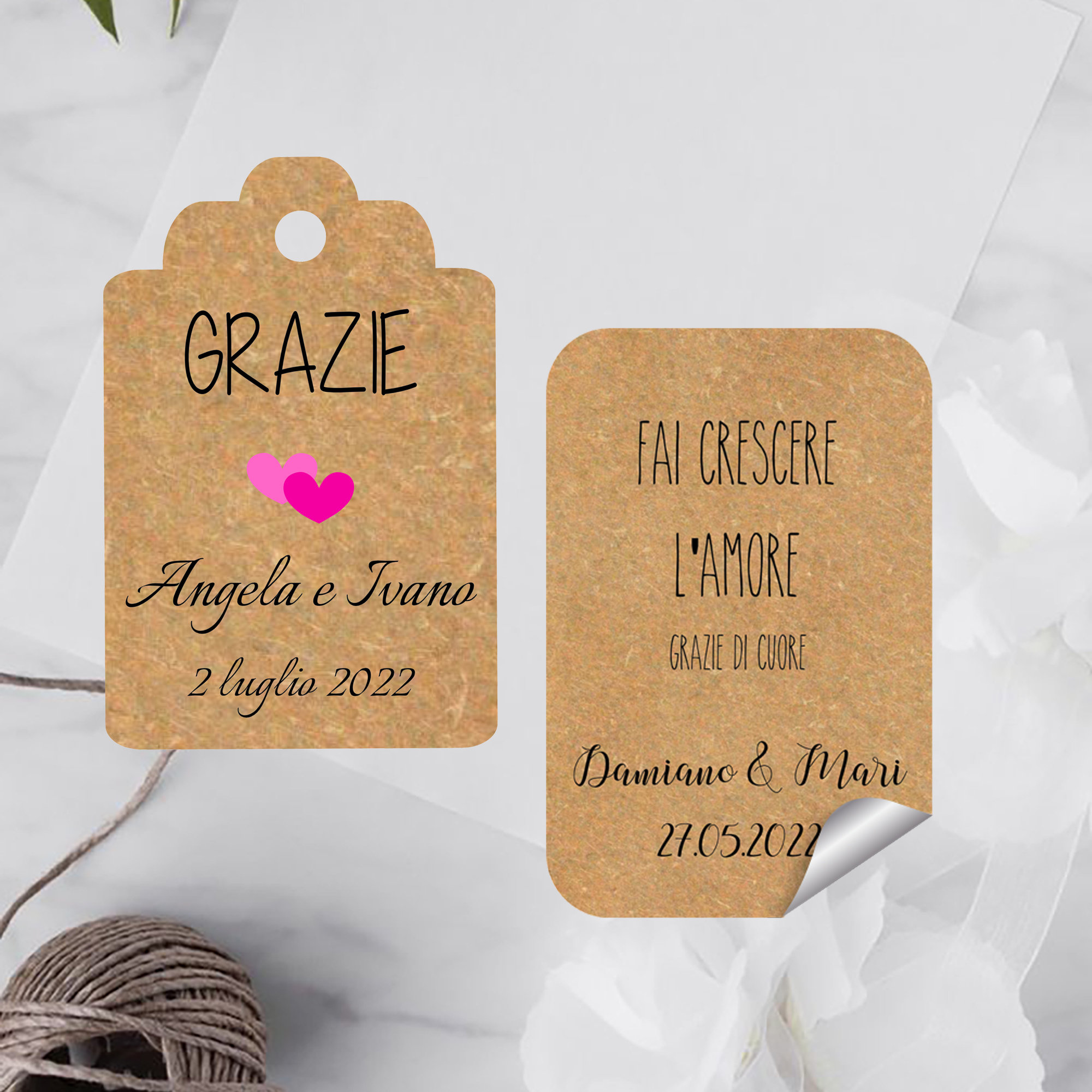 CrisPhy Adesivi personalizzati per matrimonio con nome e data, etichette adesive per invito a nozze, battesimo, fidanzamento, comunione, compleanno, festa, vintage, francobolli (modello 1