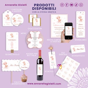 Personalized Tags or Stickers for Favors Baptism Communion Confirmation 10 Pieces 200 gsm Cardstock + Digital PDF File (PLL-01) image 6