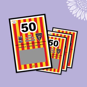 1 pezzo Gratta e Vinci, festa, scherzi, Compleanno, Squadra del cuore, pensiero simpatico d'amore, giochi, biglietti, segnaposto (GEV-LEC)
