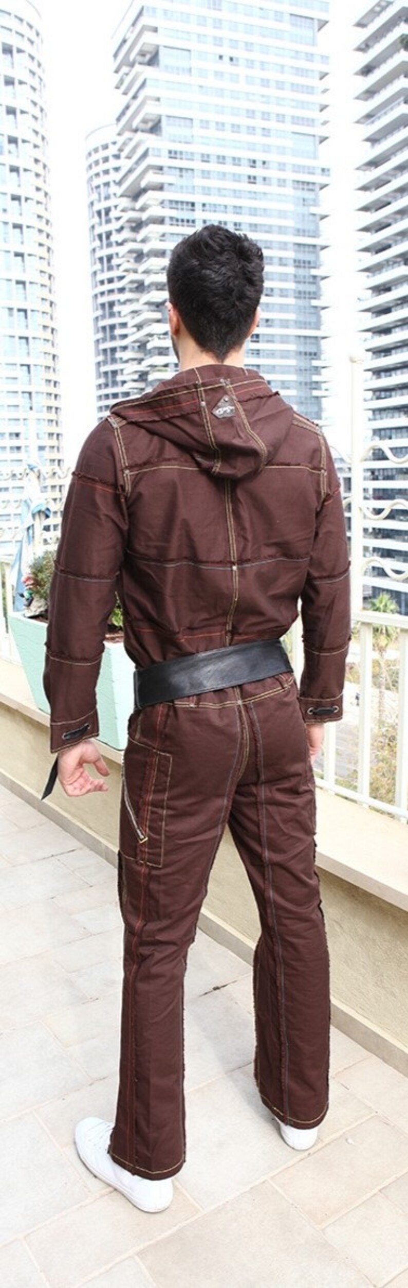 Mens Overall Tailor Made Jumpsuit Long Sleeve Jumpsuit Mens Etsy