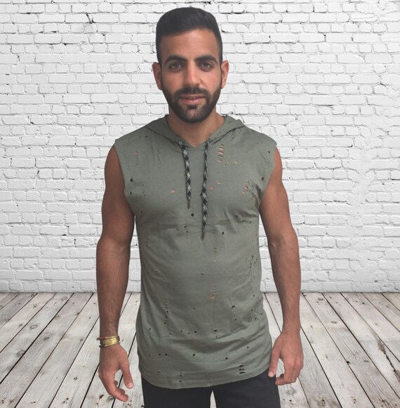 green sweatshirt mens outfit