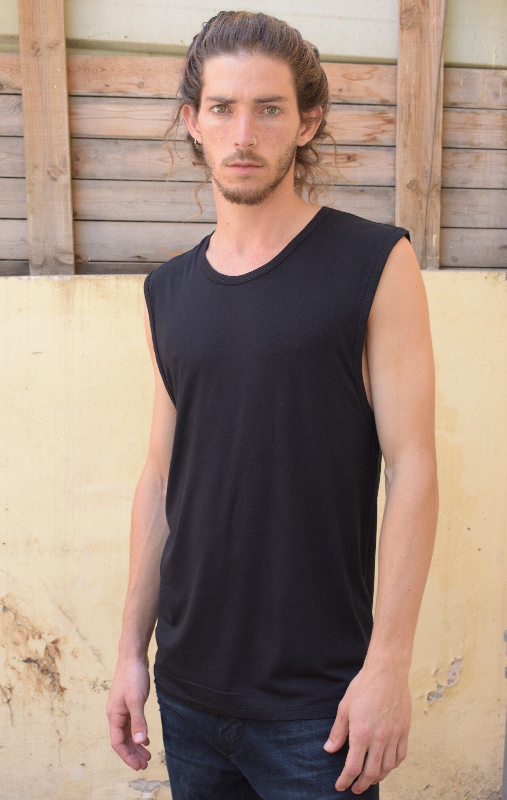 Mens Slim Fit Tank-Mens Sleeveless 