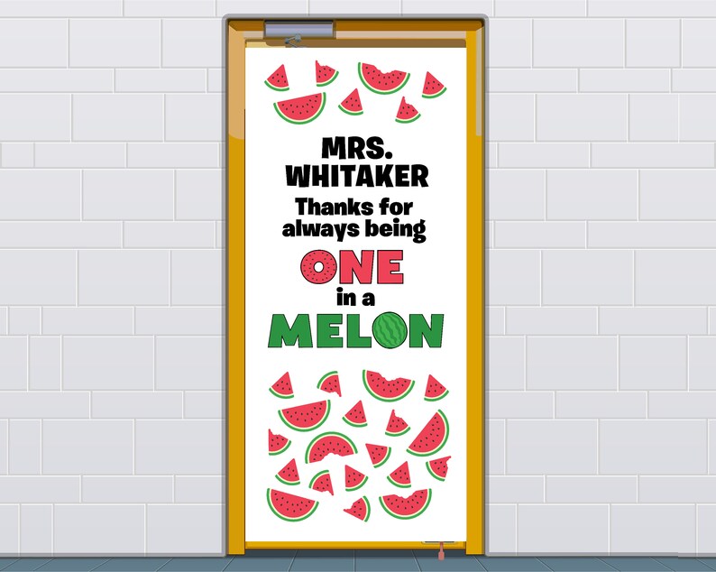 Printable Teacher Appreciation Door Decor Kit: Watermelon Theme ...
