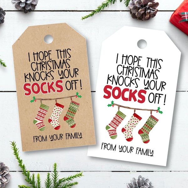 Christmas Sock Gift Tag 60+ Gift Ideas for 2023