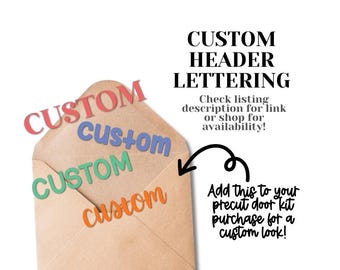 Upgrade aangepaste belettering - add-on - alleen goedkeuring van de verkoper