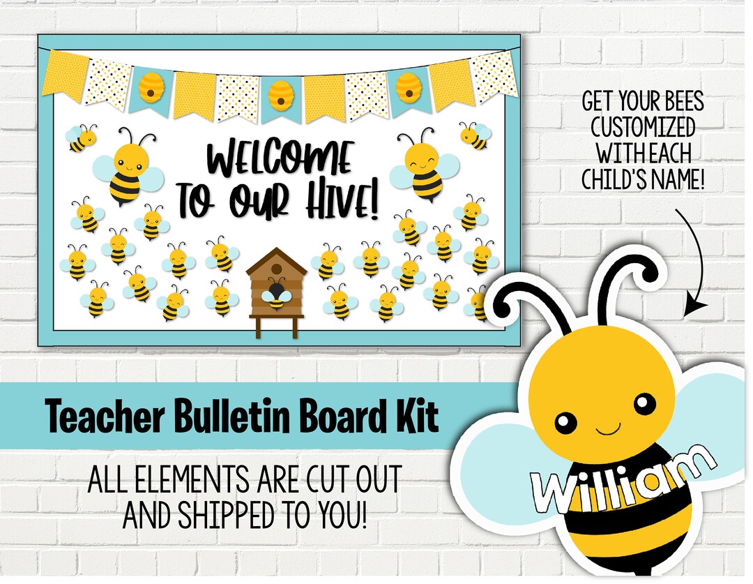 Beehive Bulletin READY MADE Board Decorating Kit Etsy
