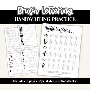 Ćwiczenia z liternictwa pędzlem: łatwy alfabet kaligraficzny (PDF)