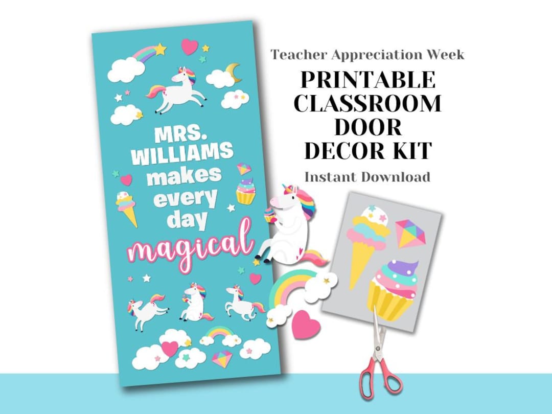 Printable Teacher Appreciation Door Decorating Kit - Every Day is ...
