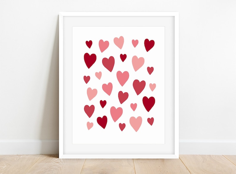Printable Art Bundle Valentine's Day Wall Art Digital Etsy